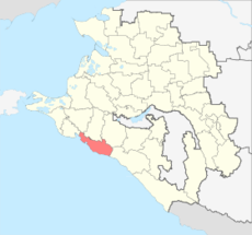 Mapa de Gelendzhik (Rusia)