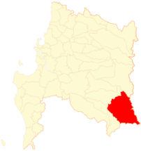 Mapa de la  Comuna  de Alto Bío Bío