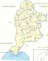 Mapa de ubicación de Hojancha