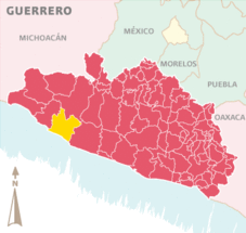 Mapa de Petatlán