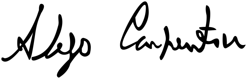 Archivo:Firma de Alejo Carpentier.png