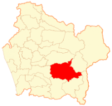 Mapa de la Comuna Cunco