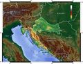 Mapa topografico de Croacia.jpg