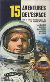 Portada del libro 15 aventures de l'espace publicado en 1976.