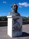 Busto de Urquiza, del escultor Erminio Blotta, en Rosario.