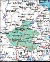 Mapa de Henan