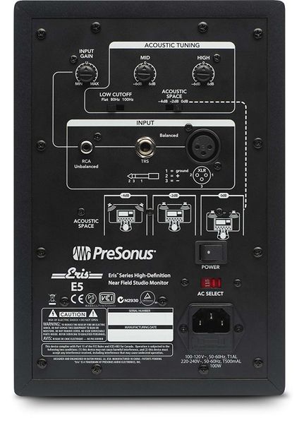 Archivo:Presonus Eris E5 Back.jpg