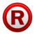 Icono Marca Registrada en Rojo