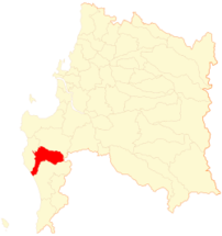 Mapa de la  Comuna  de Los Álamos