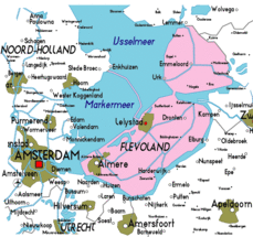 Mapa de Flevolanda