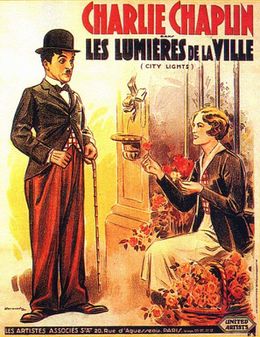 Luces de la ciudad (filme de Charles Chaplin, 1931), cartelera francesa.jpg