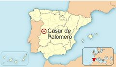 Ubicación de Casar de Palomero en España
