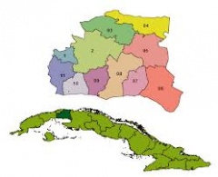 Mapa de la Provincia Mayabeque