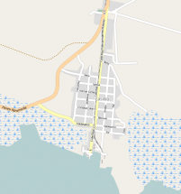 Mapa de la localidad de Casilda en el municipio de Trinidad.