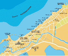 Mapa turístico de Alejandría
