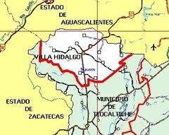 Mapa de Villa Hidalgo
