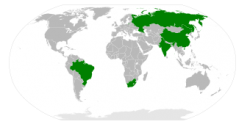 Países que integran los BRICS