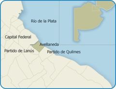 Localización de la ciudad de Avellaneda