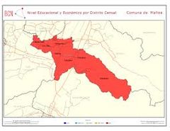 Mapa de la  Comuna  de Malloa