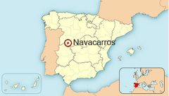 Ubicación de Navacarros en España
