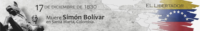 Aniversario del fallecimiento de Simón Bolívar