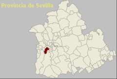 Ubicación de Bollullos de la Mitación (Sevilla)