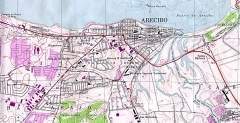 Mapa del municipio de Arecibo