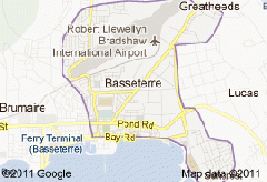 Mapa de Basseterre