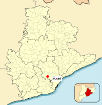 Mapa de la ciudad de Rubí