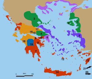 Ancient greek dialects(numbered).png