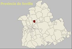 Ubicación de Burguillos en Sevilla.