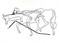Quijote pierde una batalla. Serigrafía.2008. edit.100. 50 x 70cm.JPG