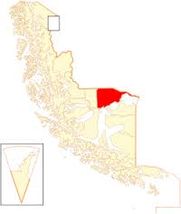 Mapa de la Comuna  Laguna Blanca