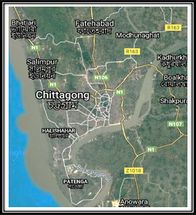La ciudad Chittagong de Bangladesh