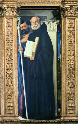 Saint Benedict of Nursia and Saint Mark.jpg