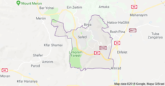 Mapa de Safed