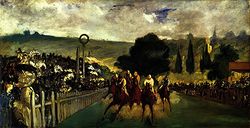 Carrera de caballos en Longchamp de Manet.jpg