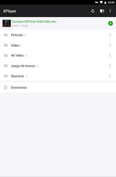Archivo:XPlayer Menú de Carpetas.jpg