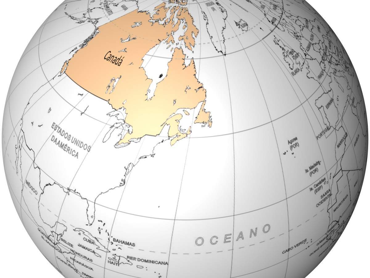 Ubicacion Canada Mapa Mundial