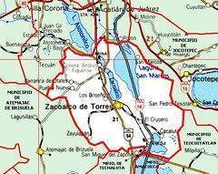 Mapa de Zacoalco