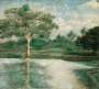 Paisaje con árbol y río