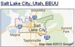 Vista satelital de la ciudad de Salt Lake