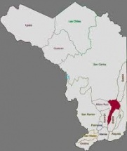 Ubicación en el mapa de Valverde