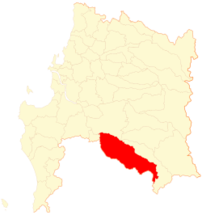 Mapa de la  Comuna  de Mulchén