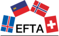 Bandera de Asociación Europea de Libre Comercio (AELC)