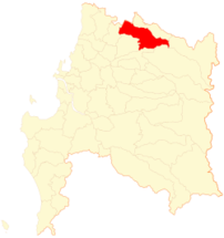 Mapa de la  Comuna  de San Carlos