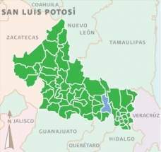 Ubicación del municipio Tamasopo