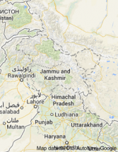 Mapa de Jammu y Cachemira