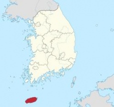 Mapa de la Isla de Jeju