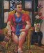 Retrato de Libi con sombrilla